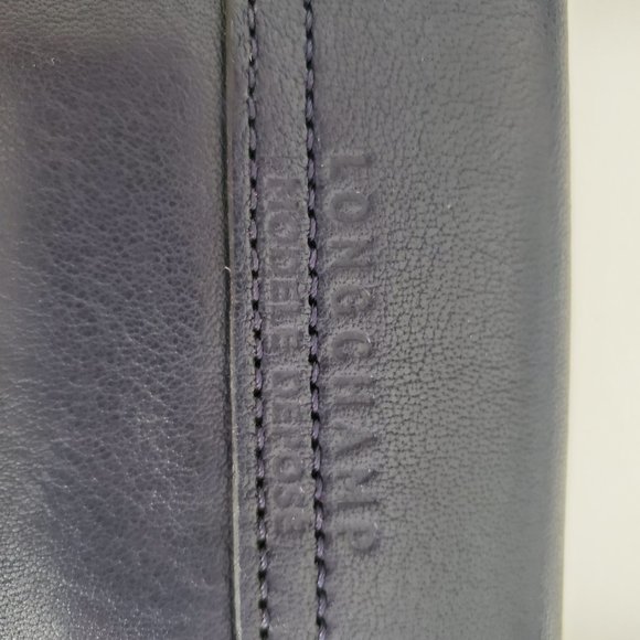 Longchamp Le Pliage Cuir Small Navy - Picture 10 of 10